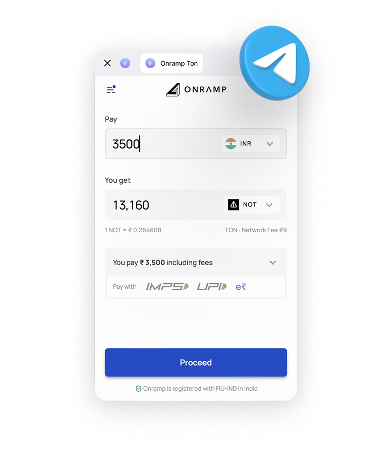 business dashboard - onramp money