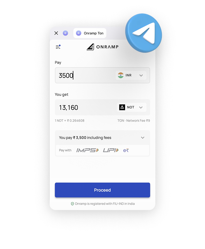 business dashboard - onramp money